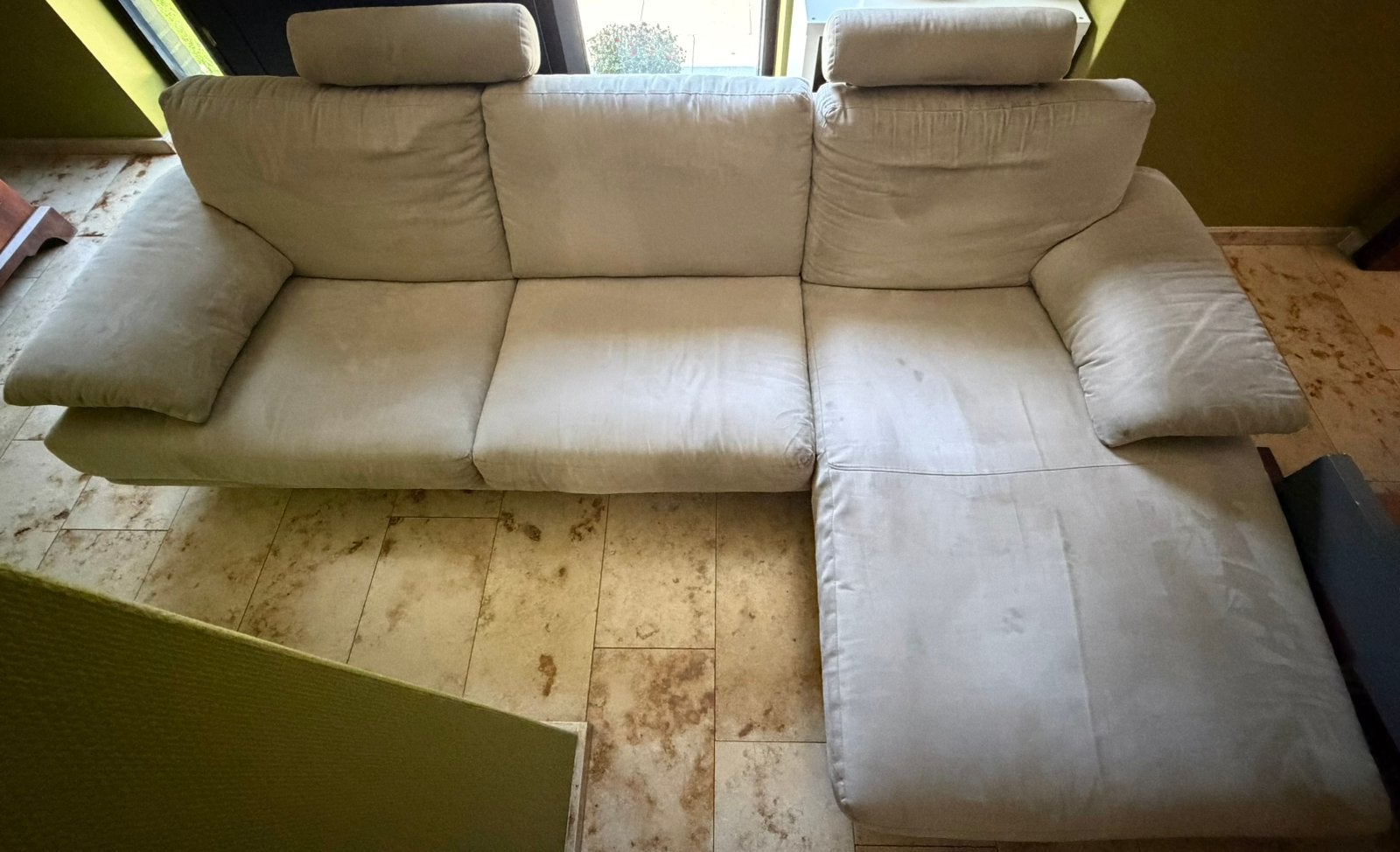 Hoeksalon natuzzi florene, 250 à 300 cm, Banc d'angle, Quatre personnes ou plus, 125 à 150 cm