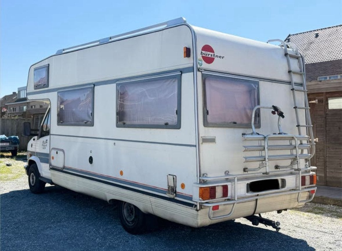 Fiat Ducato Bürstner 2.5D (1994) Oldtimer Mobilhome gekeurd!, Caravans en Kamperen, Mobilhomes, Alkoof, Fiat, Douche, Bedrijf