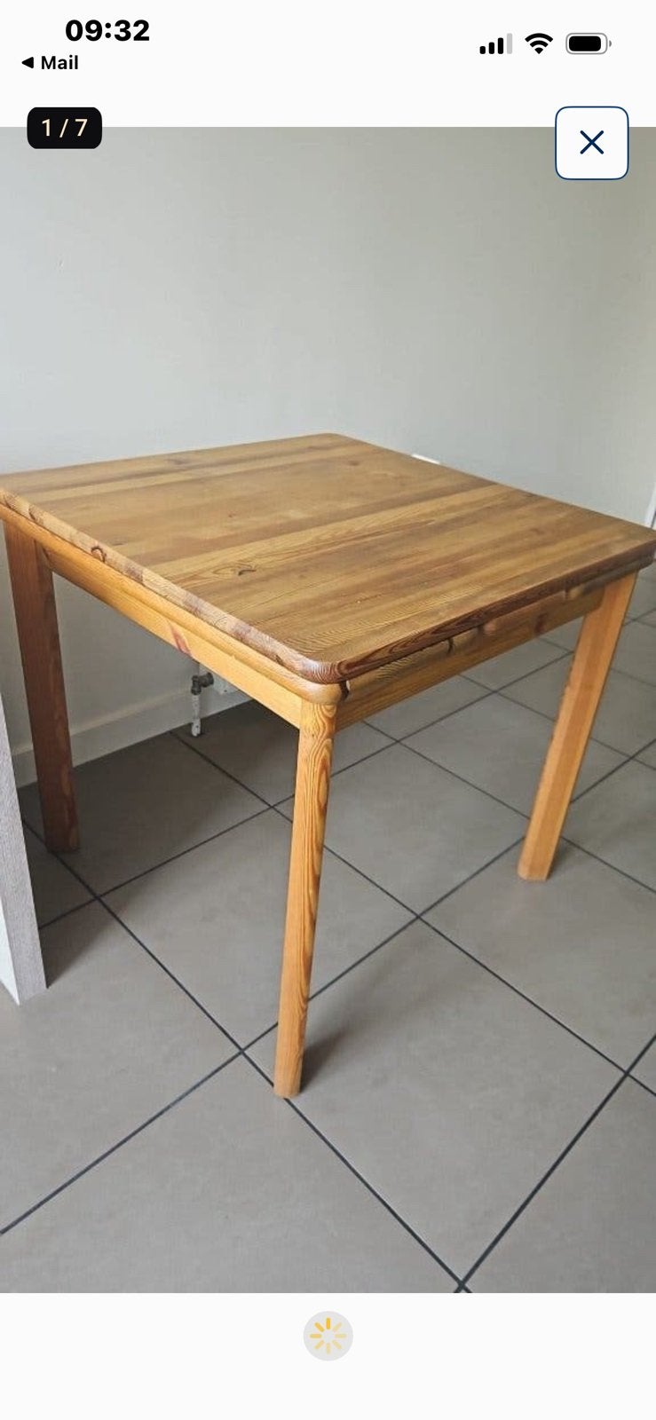 Keukentafel (uitschuifbaar) massief grenenhout, Huis en Inrichting, Ophalen, Zo goed als nieuw, Grenenhout