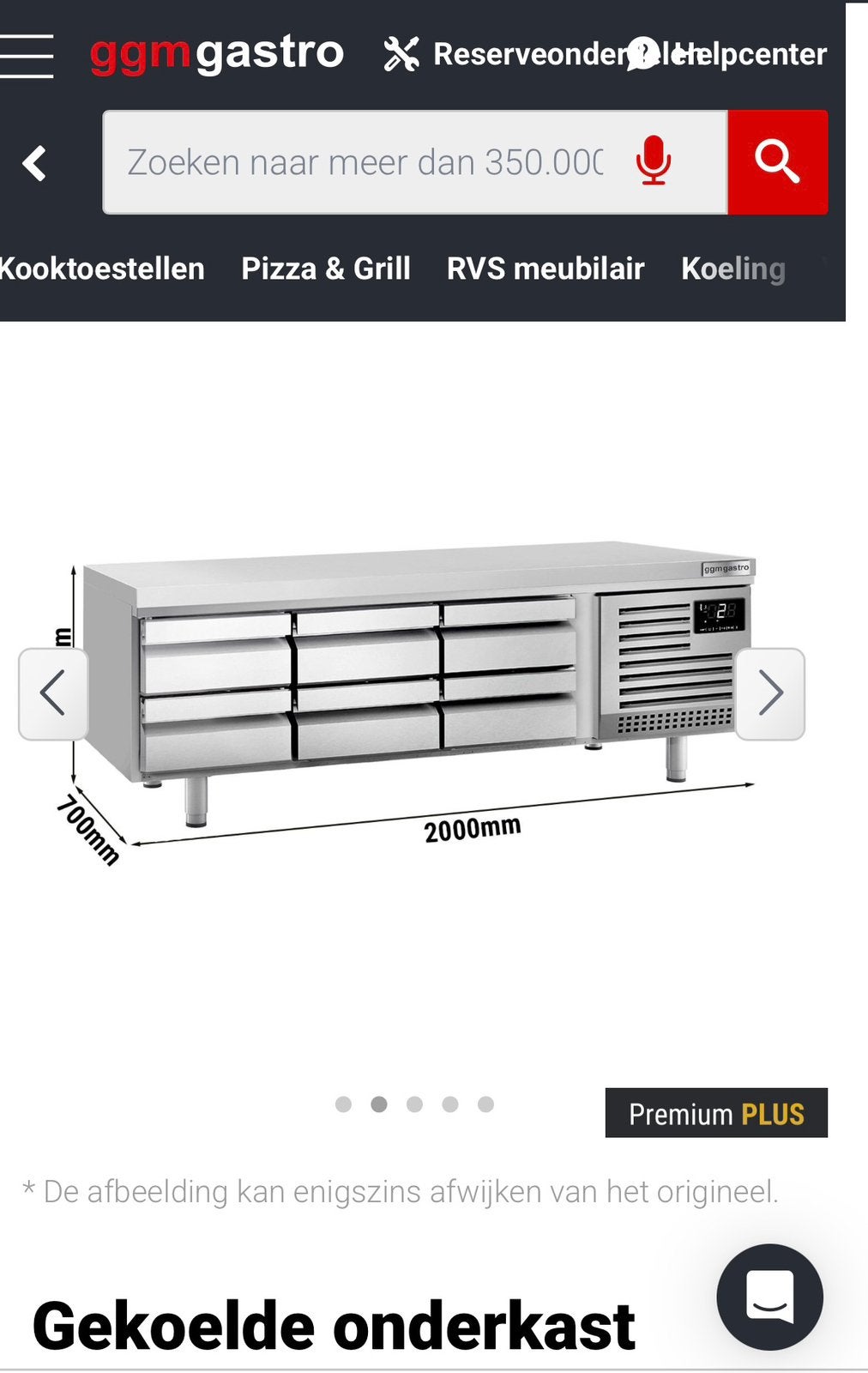 Gekoelde werkbank, Ophalen, Gebruikt
