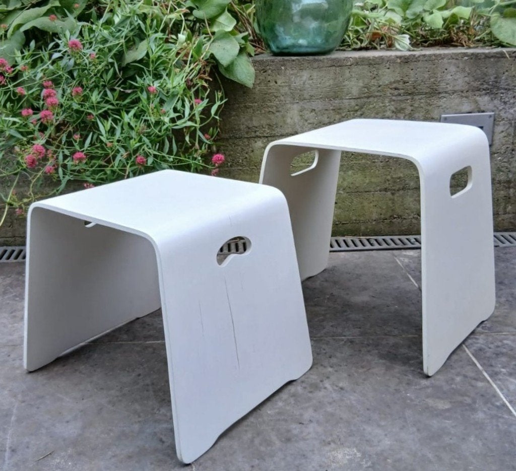 Ikea 'benjamin' kruk wit, Ophalen
