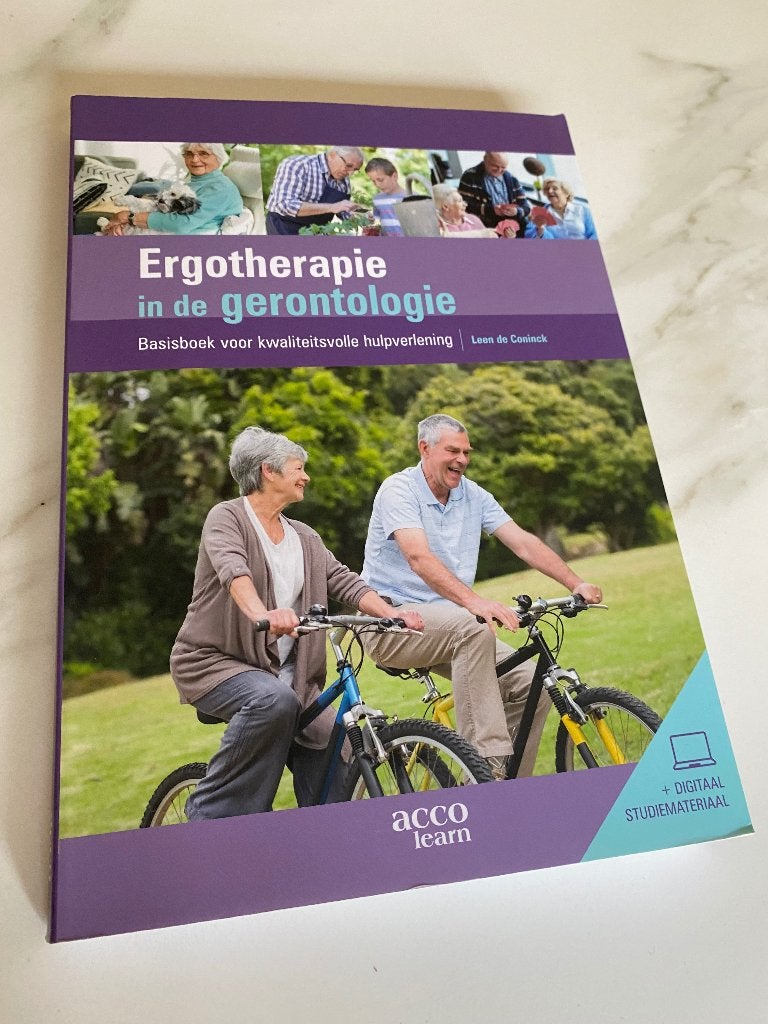 Ergotherapie in de gerontologie, Boeken, Studieboeken en Cursussen, Ophalen of Verzenden, Zo goed als nieuw, Hogeschool, Acco