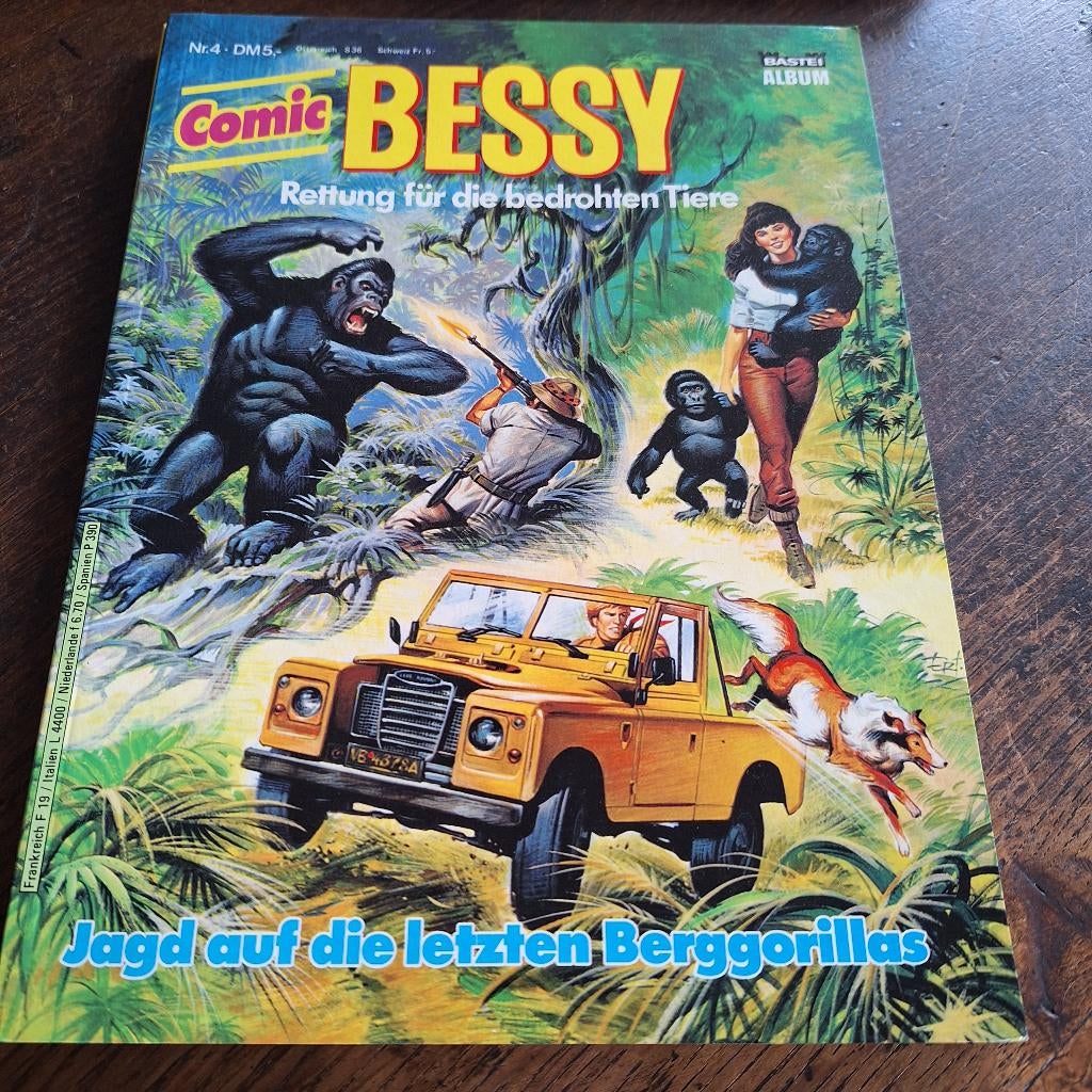 bessy jagd auf die letzen berggorillas, Livres, Une BD, Comme neuf, Divers auteurs, Envoi