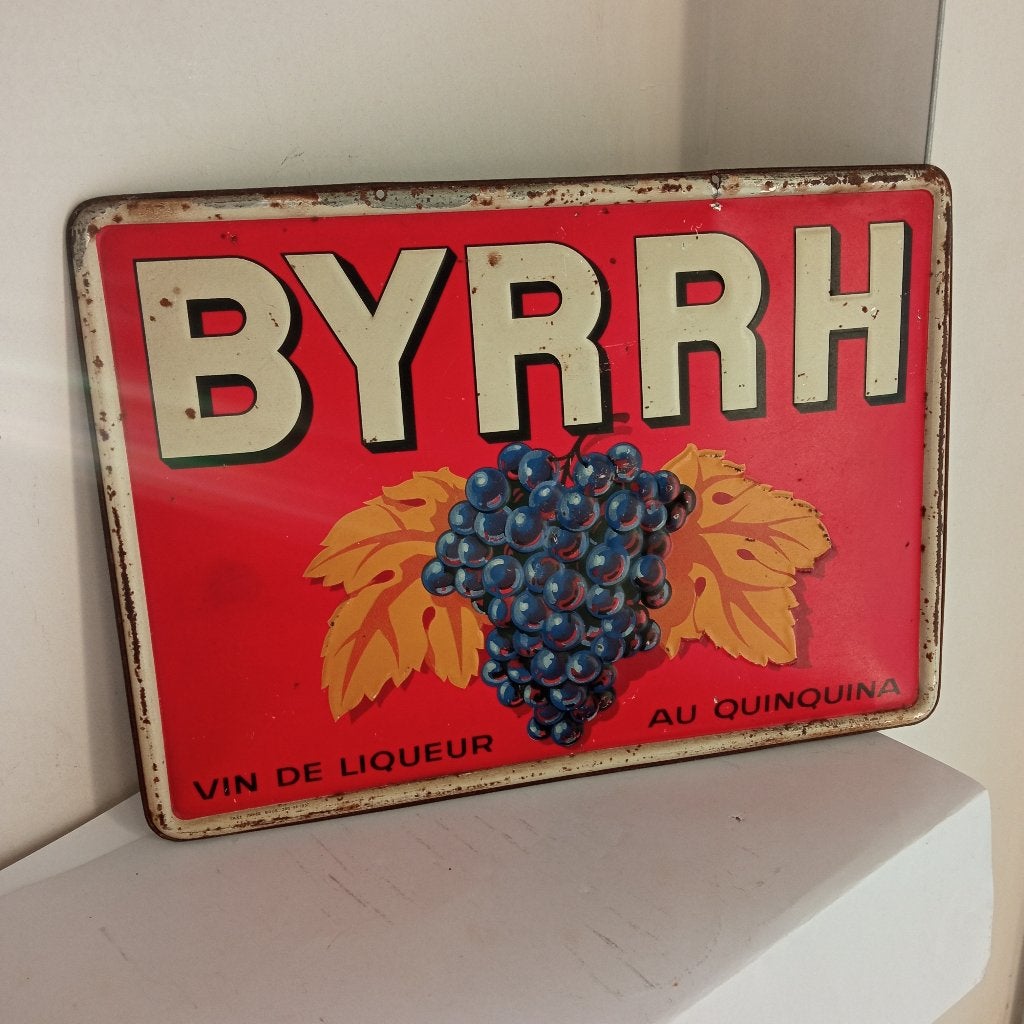 BYRRH-reclame, Verzamelen, Ophalen of Verzenden, Gebruikt, Reclamebord