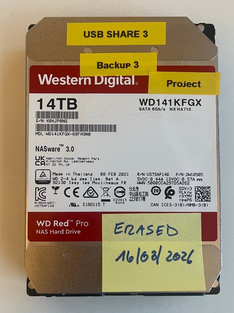 Disque dur WD Red Pro 14 To (NAS/7200) + étui de protection, Informatique & Logiciels, Disques durs, Enlèvement ou Envoi, Interne