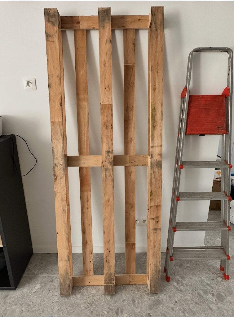 Gratis houten palet, Doe-het-zelf en Bouw, Ophalen, Zo goed als nieuw, Minder dan 200 cm, Pallet