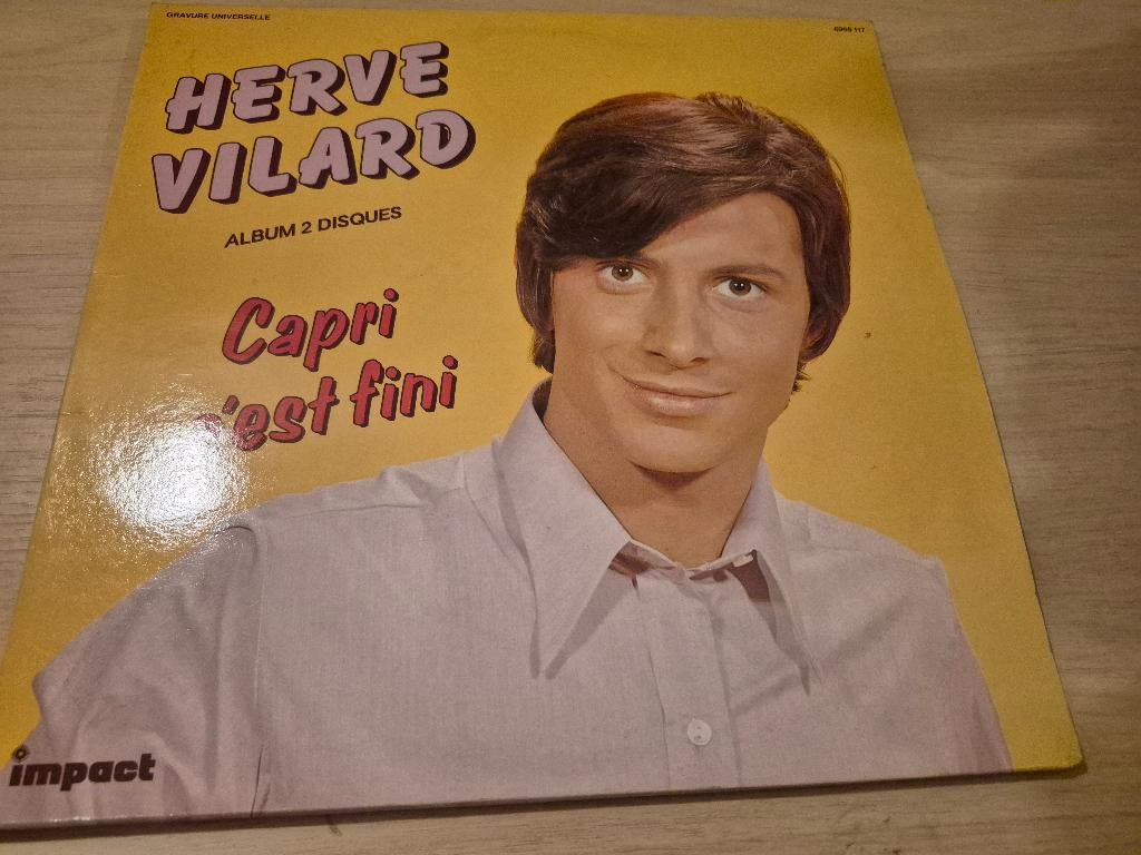 Double disque vinyl 33 tours Hervé Vilard capri c'est fini, Cd's en Dvd's, Vinyl | Pop, Zo goed als nieuw, Dubbel-LP, Ophalen of Verzenden