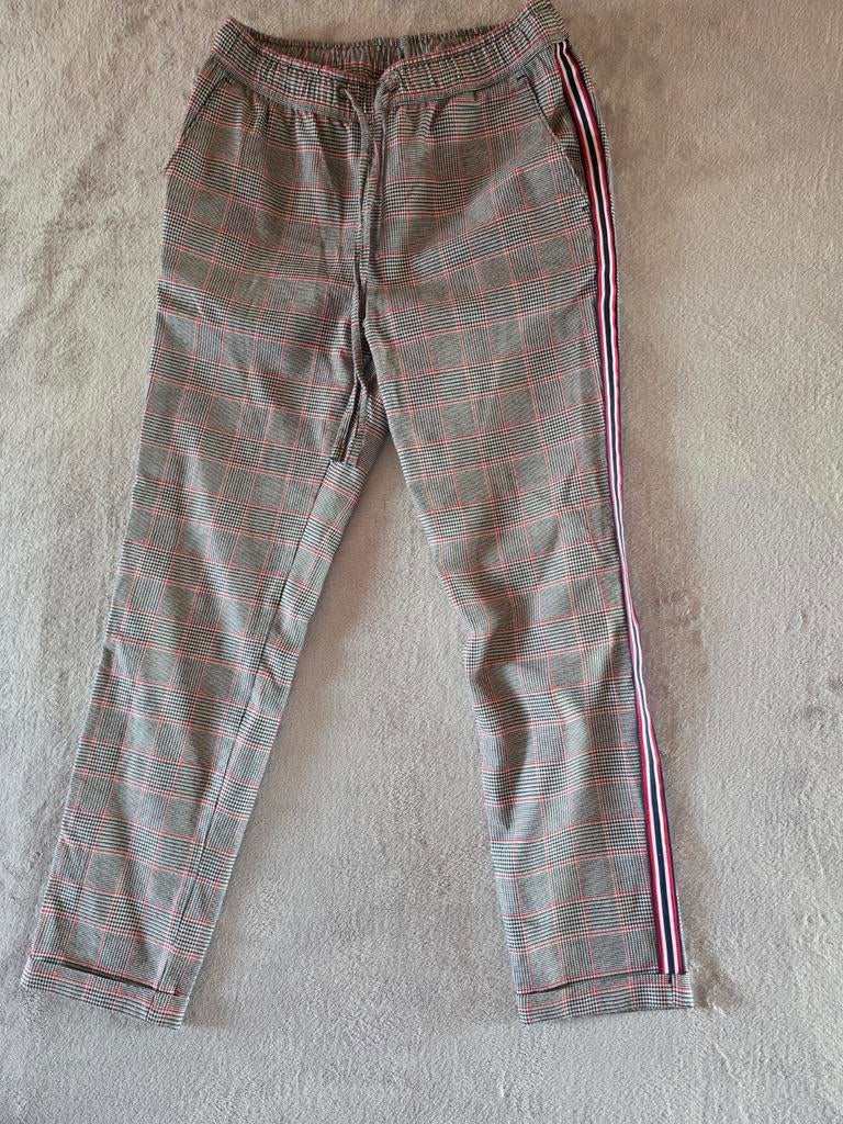 Groggy geruite broek met zijstrepen maat M, Ophalen, Maat 38/40 (M)