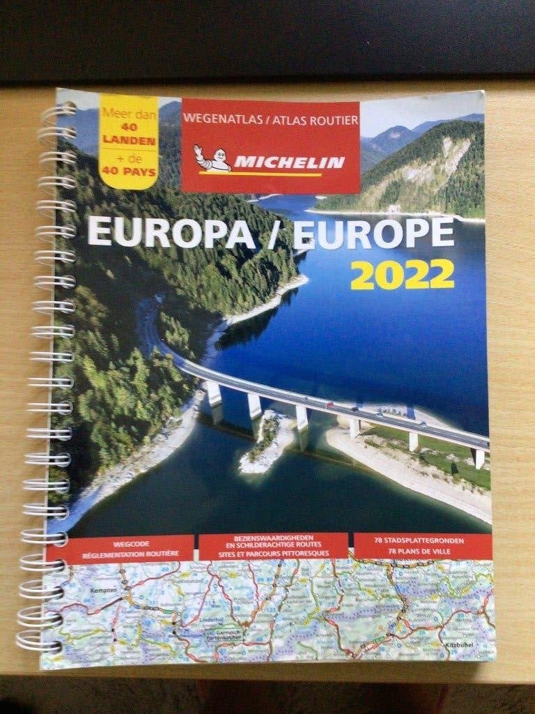 Wegenatlas Michelin Europa 2022, Boeken, Atlassen en Landkaarten, Ophalen of Verzenden, Zo goed als nieuw