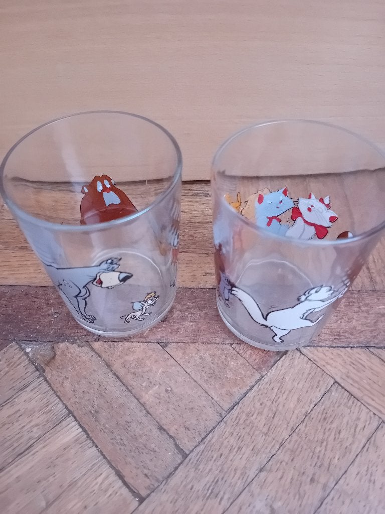 Petit verre à eau Oliver et compagnie les Aristochats, Enlèvement, Verre à eau