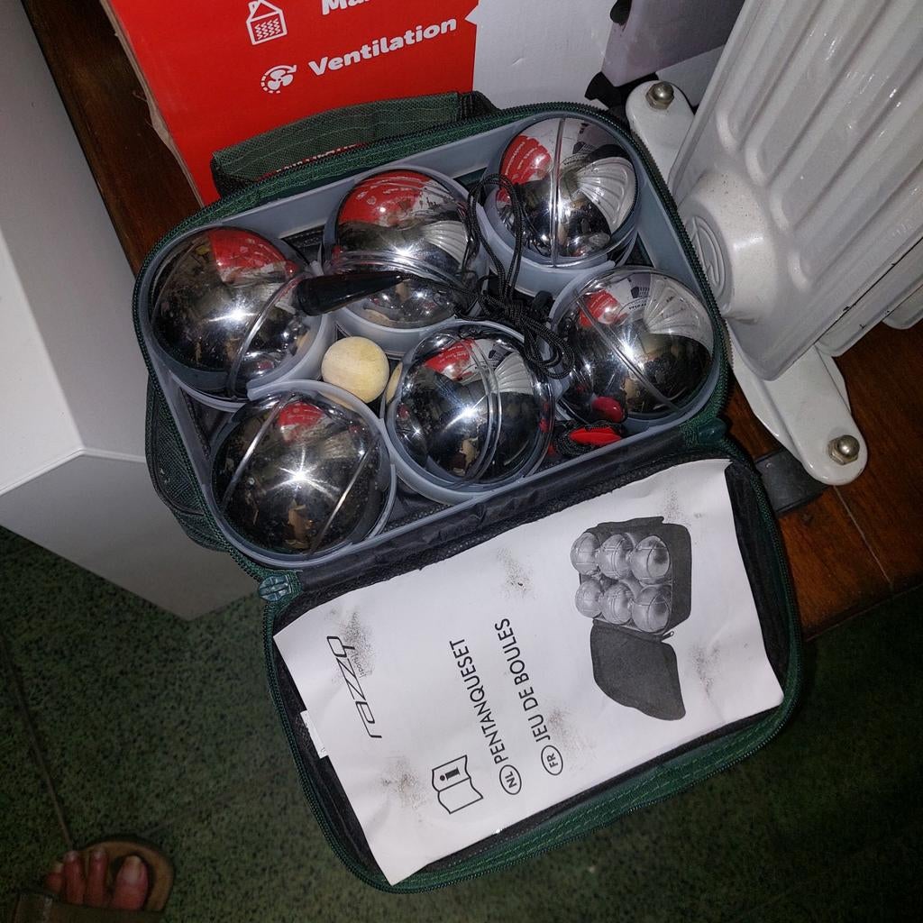 Petanque ballen in metaal, Enlèvement