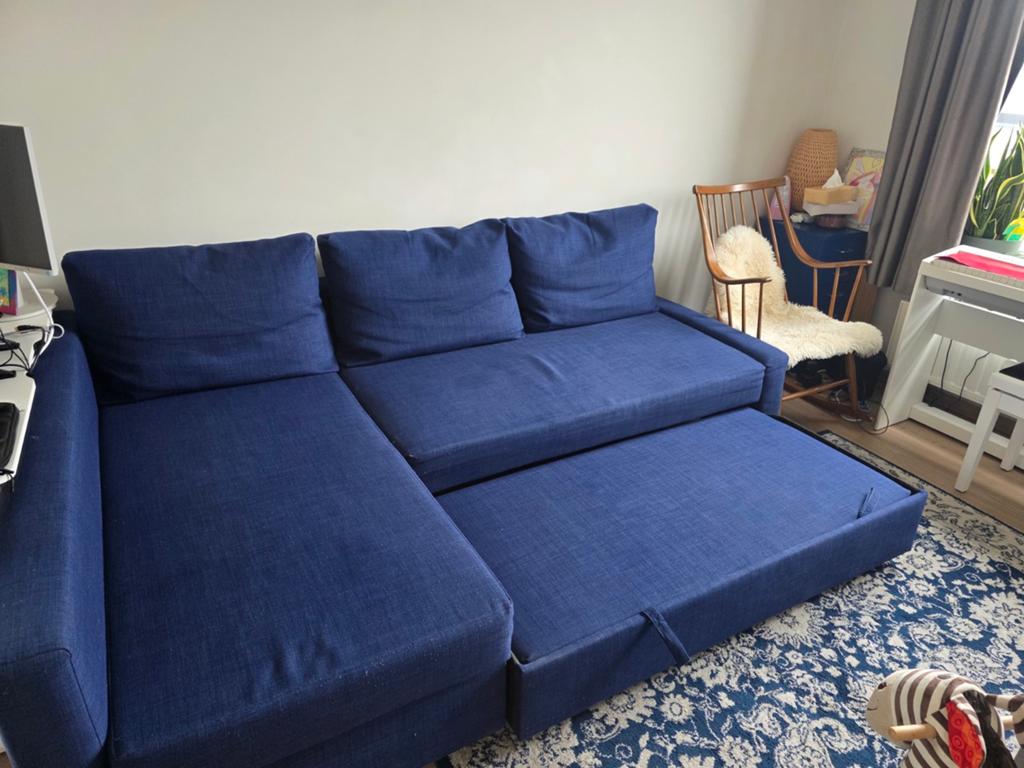 Bedbank Friheten Ikea, Huis en Inrichting, Slaapkamer | Slaapbanken, Ophalen
