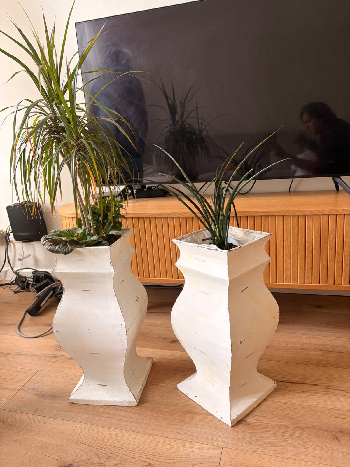Bloempotten incl. planten, Huis en Inrichting, Ophalen, Gebruikt