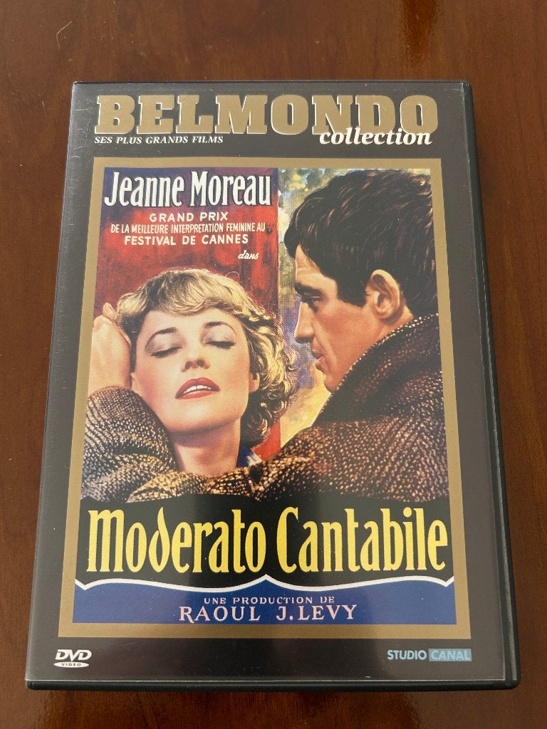 Moderato Cantabile - DVD - Belmondo, Jeanne Moreau, CD & DVD, Enlèvement ou Envoi, Comme neuf, Français, Français