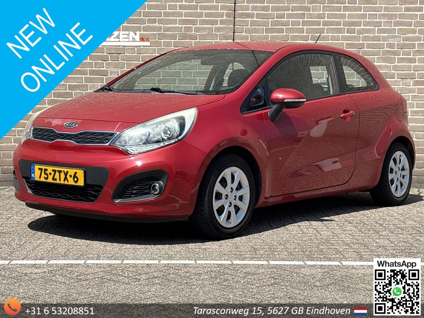 Kia Rio 1.2 CVVT Plus Pack | Airco | Cruise | PDC | Trekhaak, Autos, Rouge, Achat, Entreprise, Rio