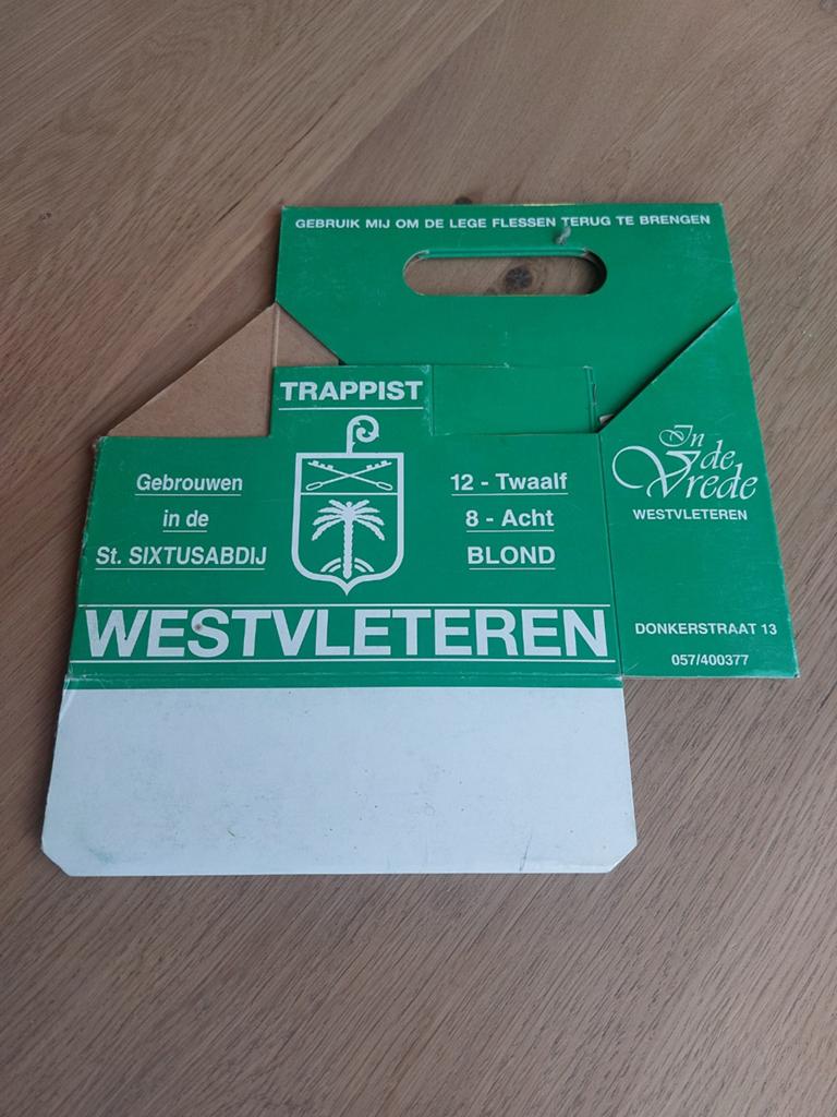 Westvleteren karton houder, Verzamelen, Ophalen of Verzenden