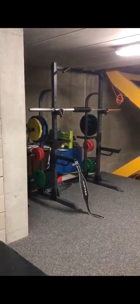 Power Rack / Squat Rack met dipstation, Sport en Fitness, Ophalen, Krachtstation, Metaal, Benen
