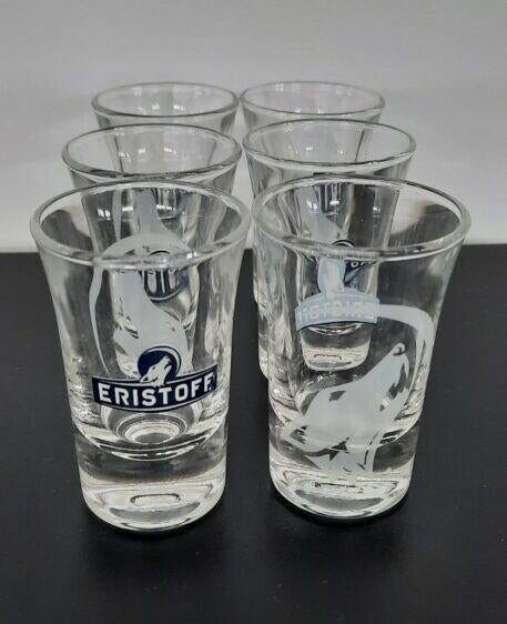 6x Eristoff shot glaasjes ongebruikt, Verzamelen, Ophalen of Verzenden, Nieuw, Borrel- of Shotglas