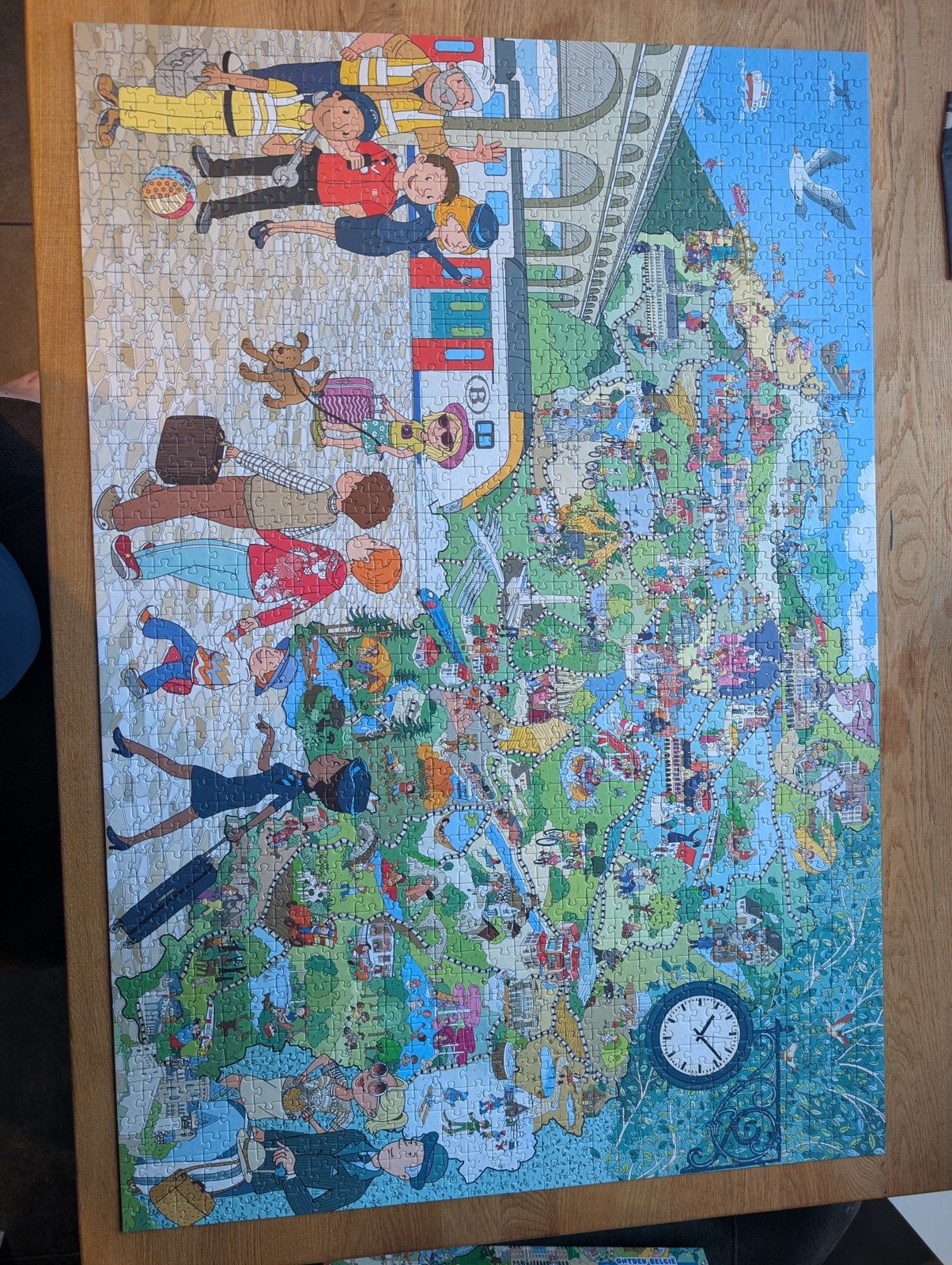NMBS puzzel, 1500 stukjes (collectors item), Hobby en Vrije tijd, Ophalen of Verzenden, Zo goed als nieuw