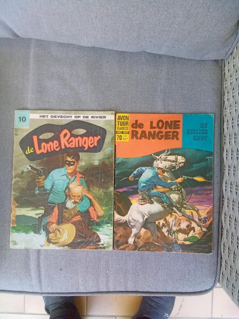 2 stripverhalen de Lone ranger ( 1960), Verzenden