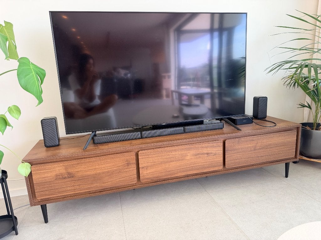 Meuble TV Juntoo, Neuf, 25 à 50 cm, 150 à 200 cm, Enlèvement
