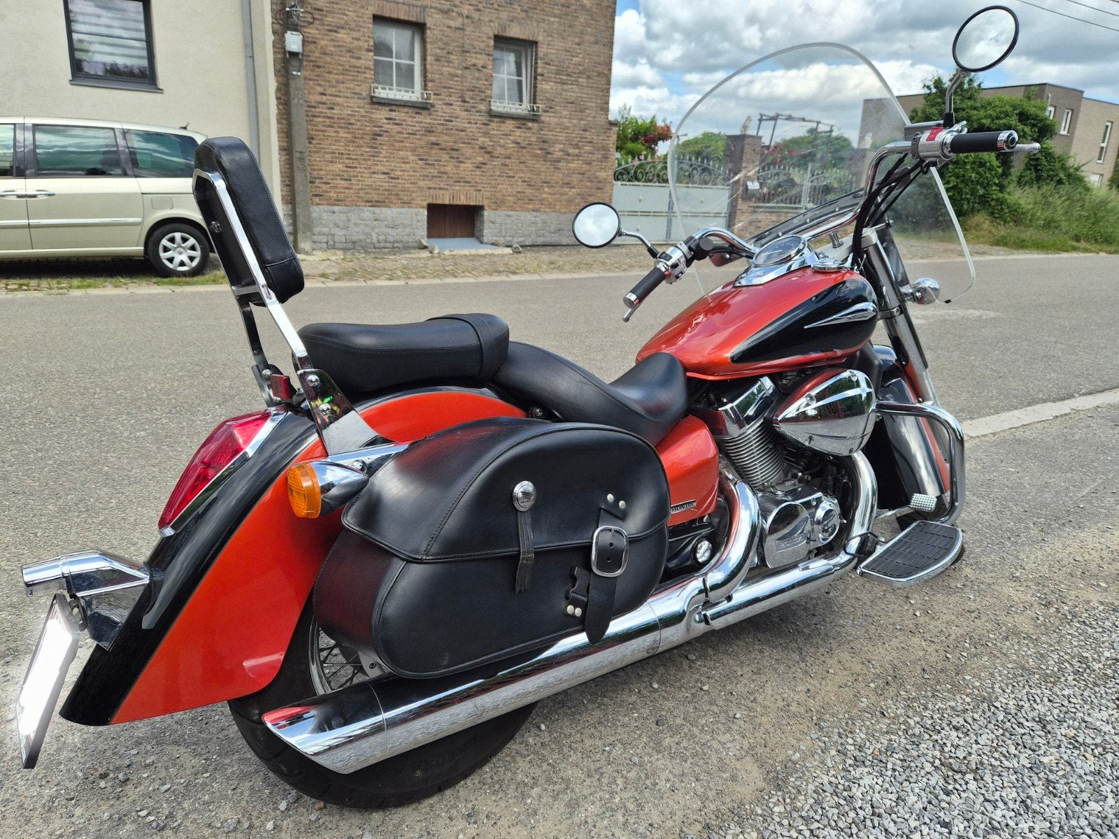 Honda Shadow VT-750CC / 12.000KM avec CARDAN!, Permis Moto A, Chopper, 2 cylindres, Particulier