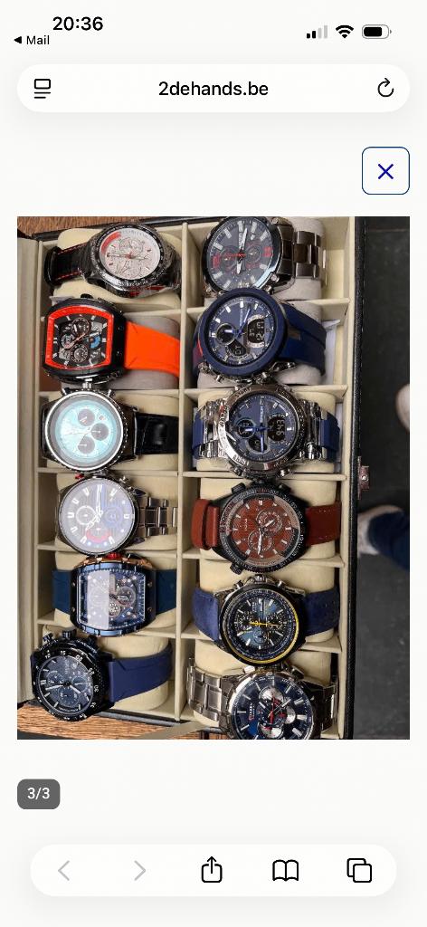 Horlogebox, Handtassen en Accessoires, Horloges | Heren, Ophalen, Overige materialen, Overige materialen, Nieuw