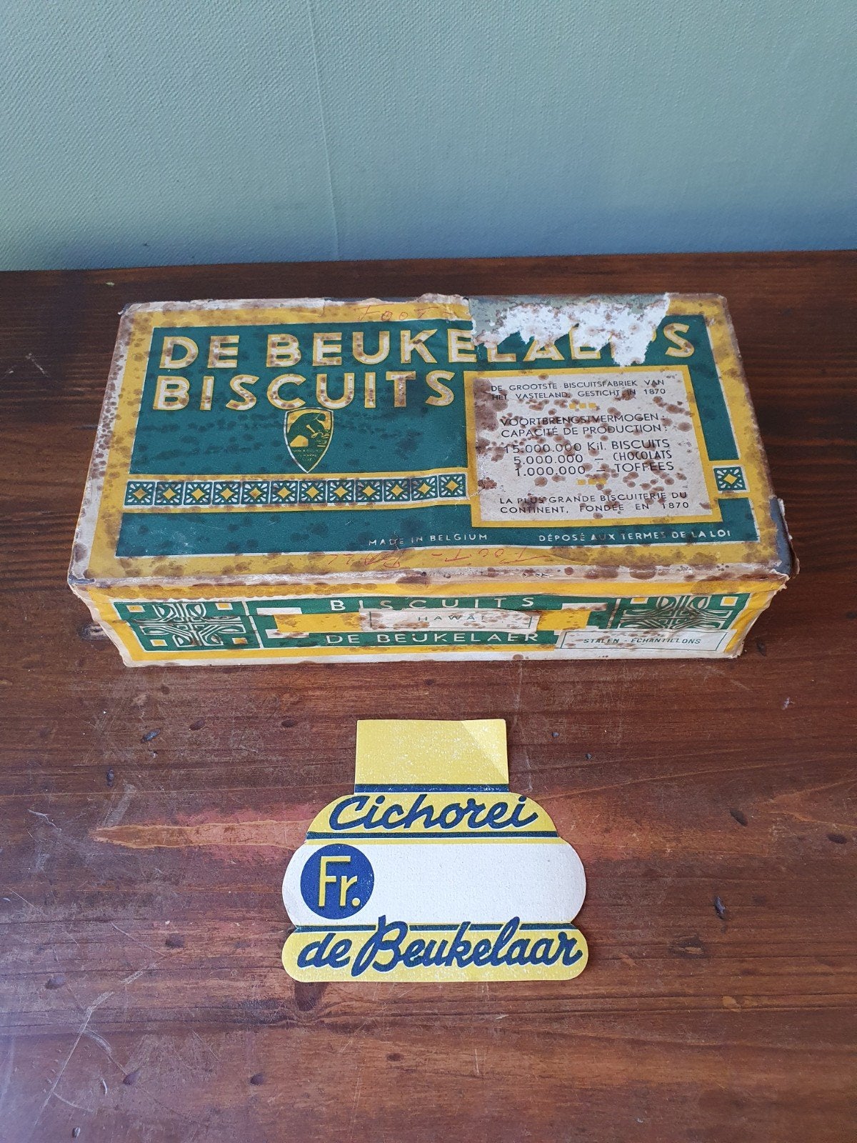 Zeldzame oude rechthoekige doos De Beuckelaer, Antiek en Kunst, Ophalen of Verzenden