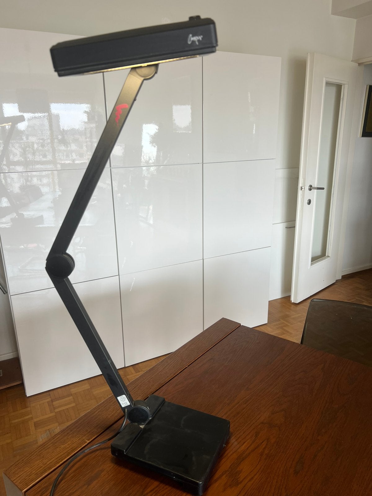 Lampe de bureau vintage noire Illutec Campus CAM 209, Ophalen, Bureaulamp, Zo goed als nieuw, Zwart