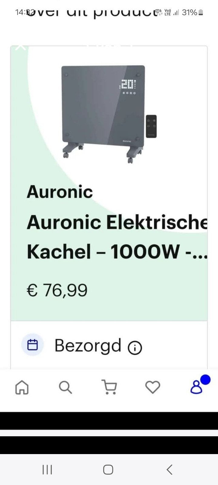 elektrische verwarming., Huis en Inrichting, Ophalen