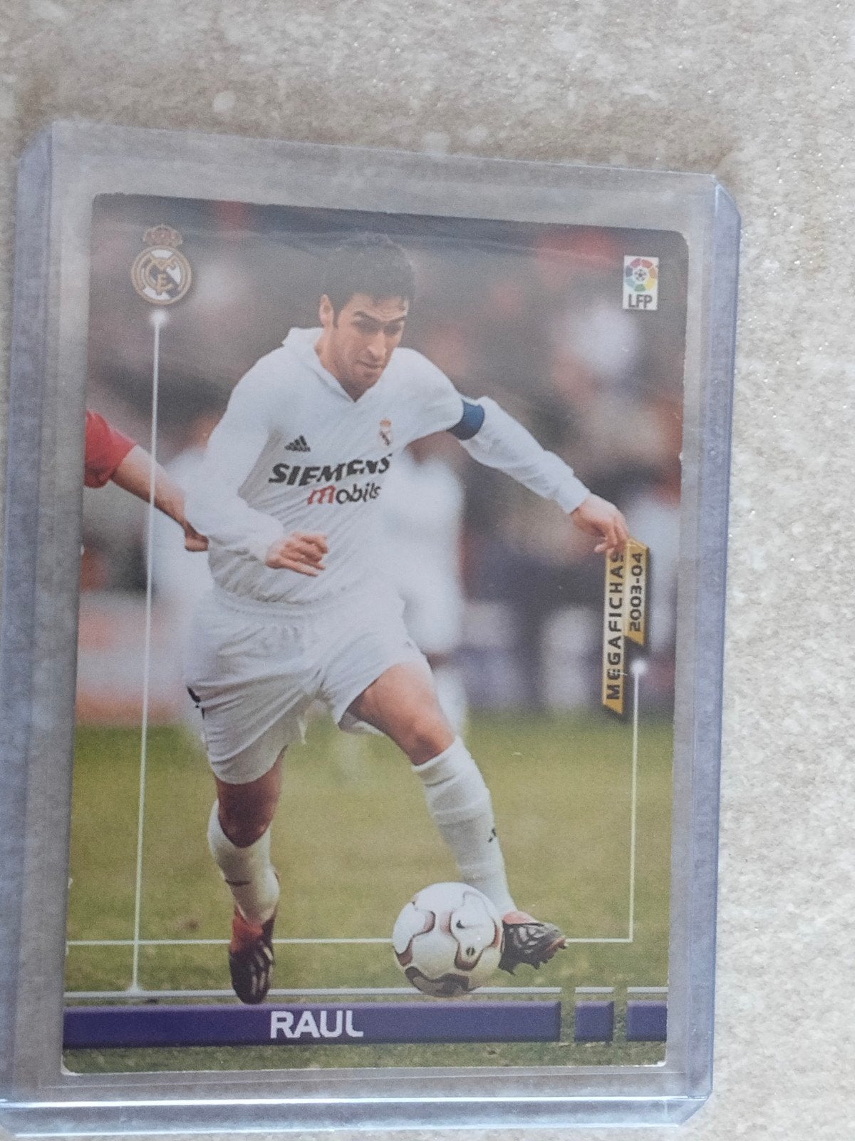 Panini mega fichas 2003-2004 Raul Real Madrid, Ophalen of Verzenden