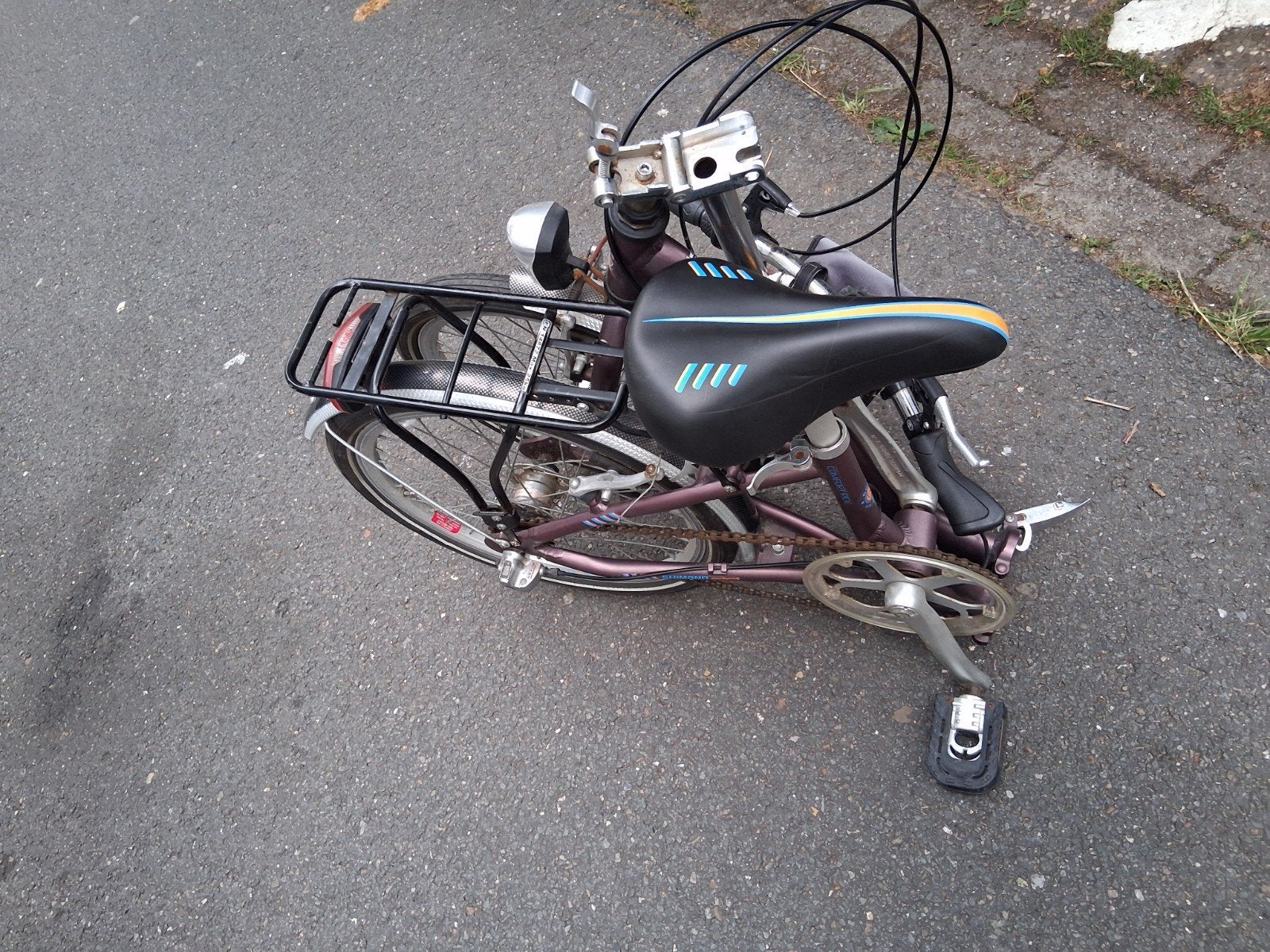 plooien fiets  20inch, Ophalen