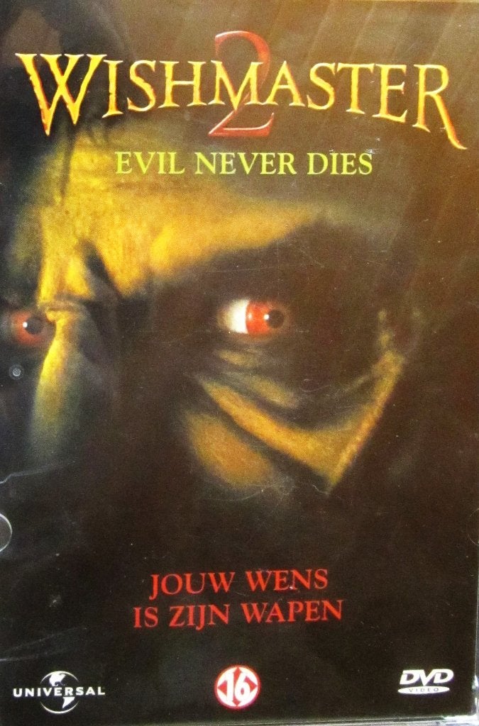 DVD HORROR- WISHMASTER 2- ERG ZELDZAAM, Cd's en Dvd's, Engels, Alle leeftijden, Nederlands, Overige genres