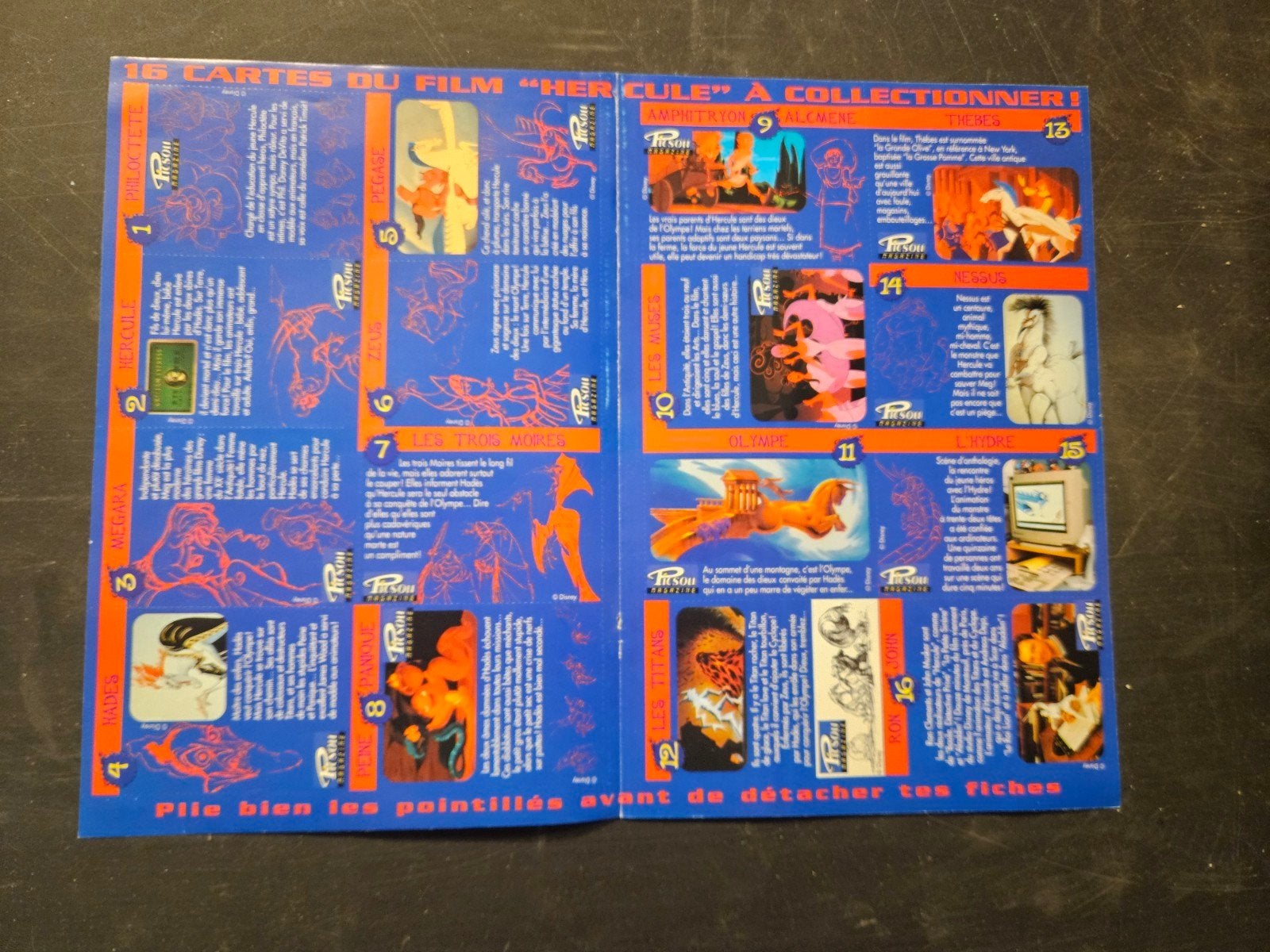 16 carte a collection du film hercule, Verzamelen, Ophalen