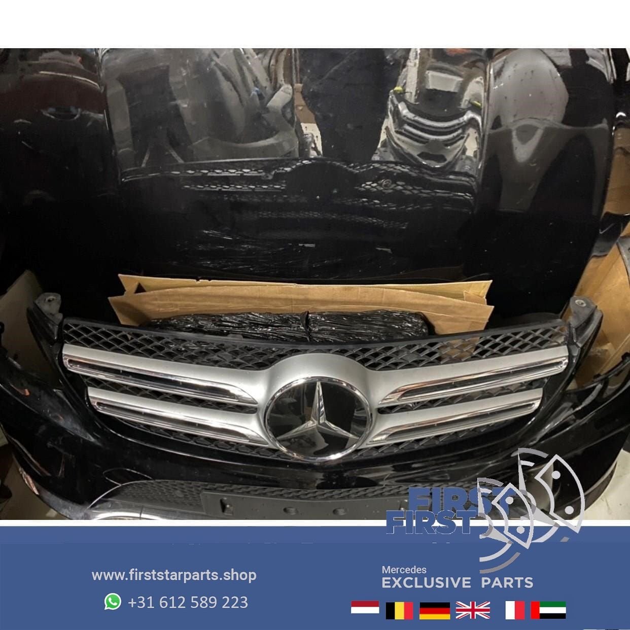 W166 GLE AMG VOORKOP ZWART COMPLEET FRONT ORIGINEEL Mercedes, Auto-onderdelen, Gebruikt, -, Voor, Ophalen of Verzenden