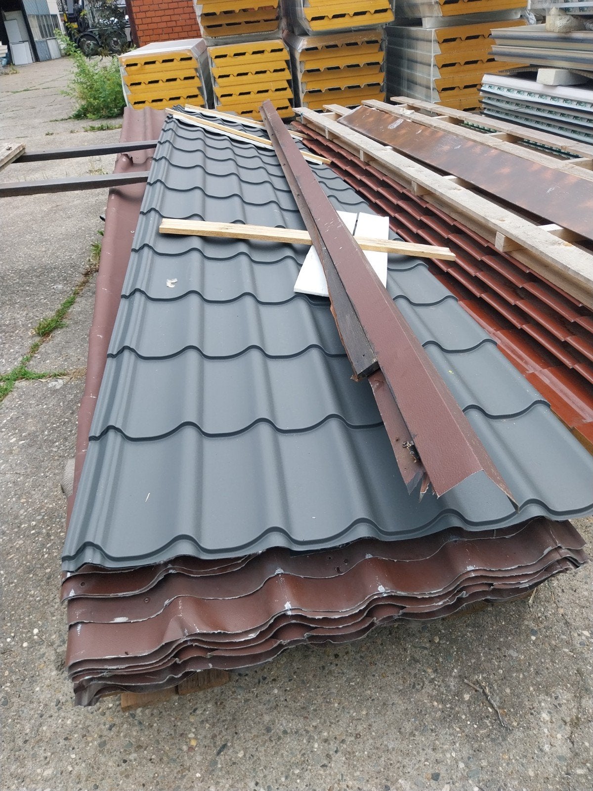 Dakpanplaten nieuwe of gebruikte Kippenhoeve, Enlèvement ou Envoi, Gris