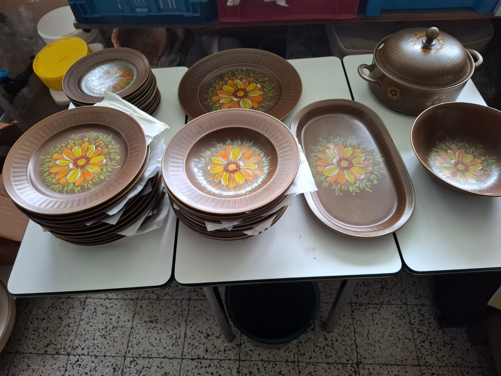 eetservies 12 delig, Ophalen