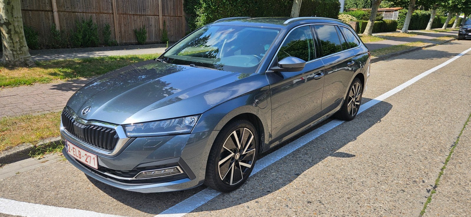 Skoda octavia hybride, Auto's, Automaat, Stof, Blauw, Break
