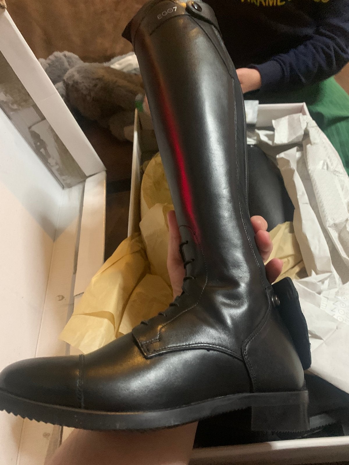 Nieuwe Lederen rijlaarzen Ego7 maat 34, Dieren en Toebehoren, Kinderen, Dressuur, Nieuw, Ophalen of Verzenden
