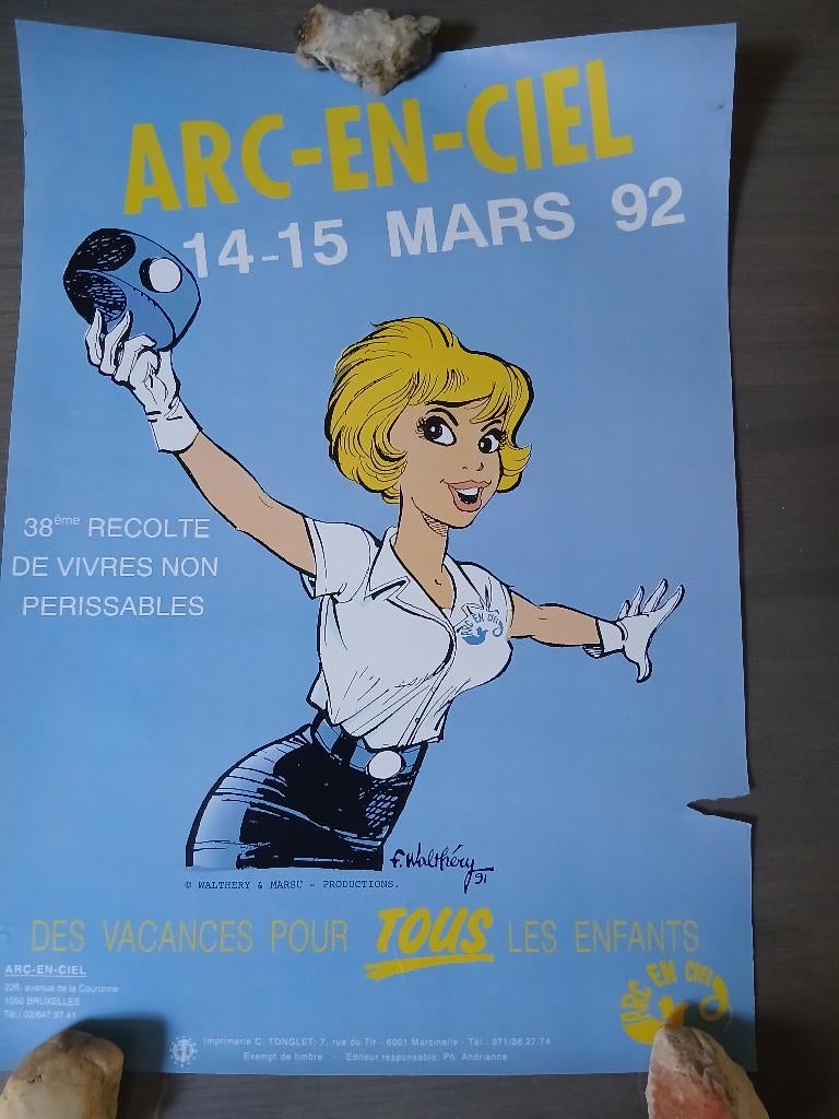 Affiche Natacha Walthéry, Enlèvement ou Envoi, Autres personnages, Utilisé, Image, Affiche ou Autocollant