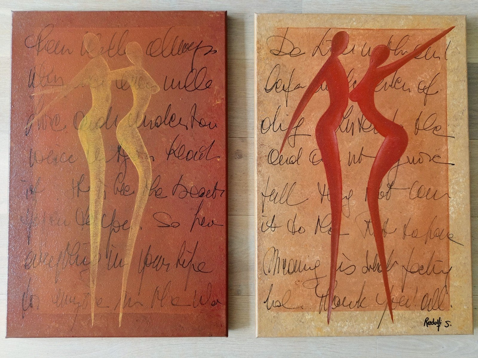 Olieverf op doek 'Redolfi Sylviane', Antiek en Kunst, Kunst | Schilderijen | Modern, Ophalen, Olieverf