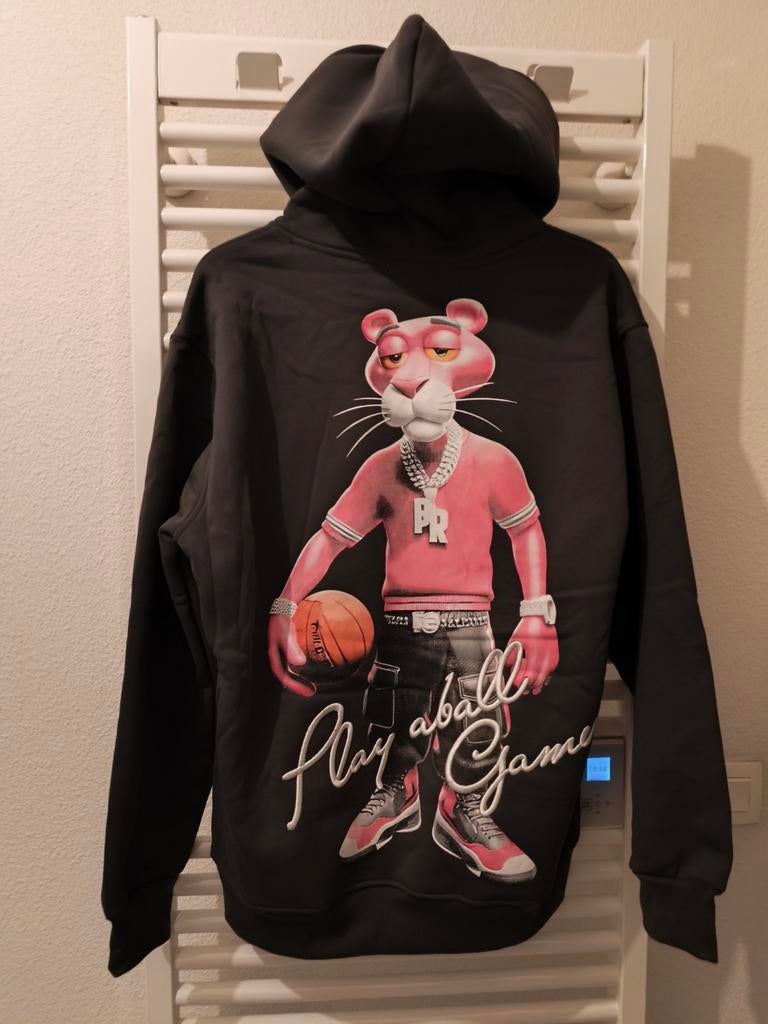 Sweat à Capuche Neuf Panthère Rose Marque Paname Malcom X..., Neuf, Taille 52/54 (L), Paname, Noir