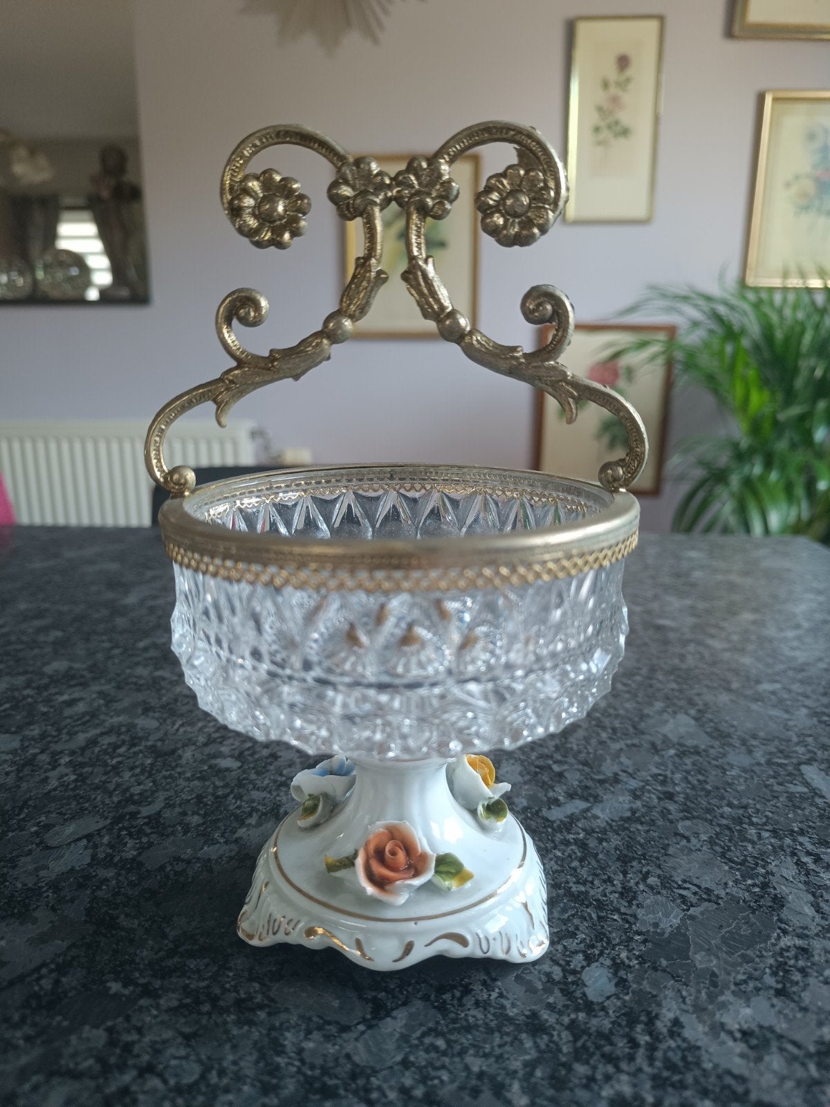 splendide bonbonnière en cristal, Enlèvement ou Envoi