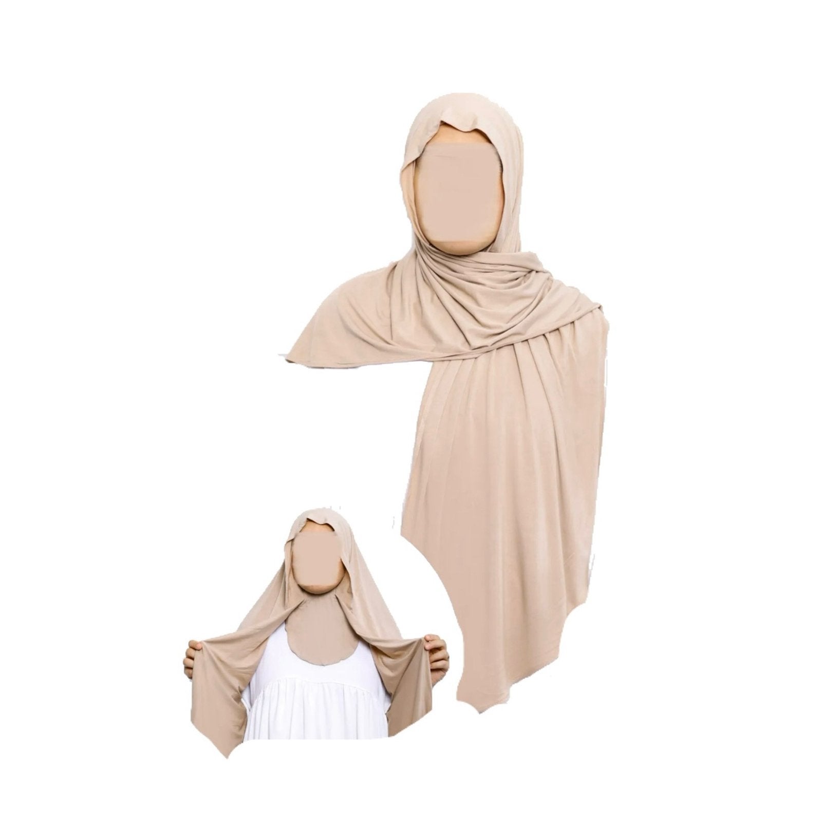 Hijab Voile avec cagoule integrée, Kleding | Dames, Hoeden en Petten, Ophalen of Verzenden, Nieuw, One size fits all, Hoed