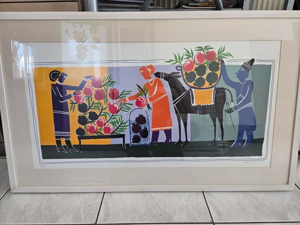 Artiste hussein madi, Antiek en Kunst, Kunst | Schilderijen | Modern