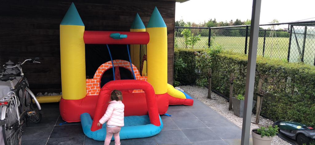 Springkasteel Happy Hop, Kinderen en Baby's, Speelgoed | Buiten | Springkussens, Ophalen, Zo goed als nieuw
