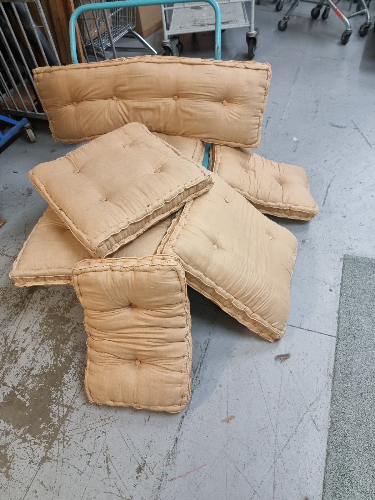Lot de coussins en palette, coussins pour banc de jardin, ba, Jardin & Terrasse, Enlèvement
