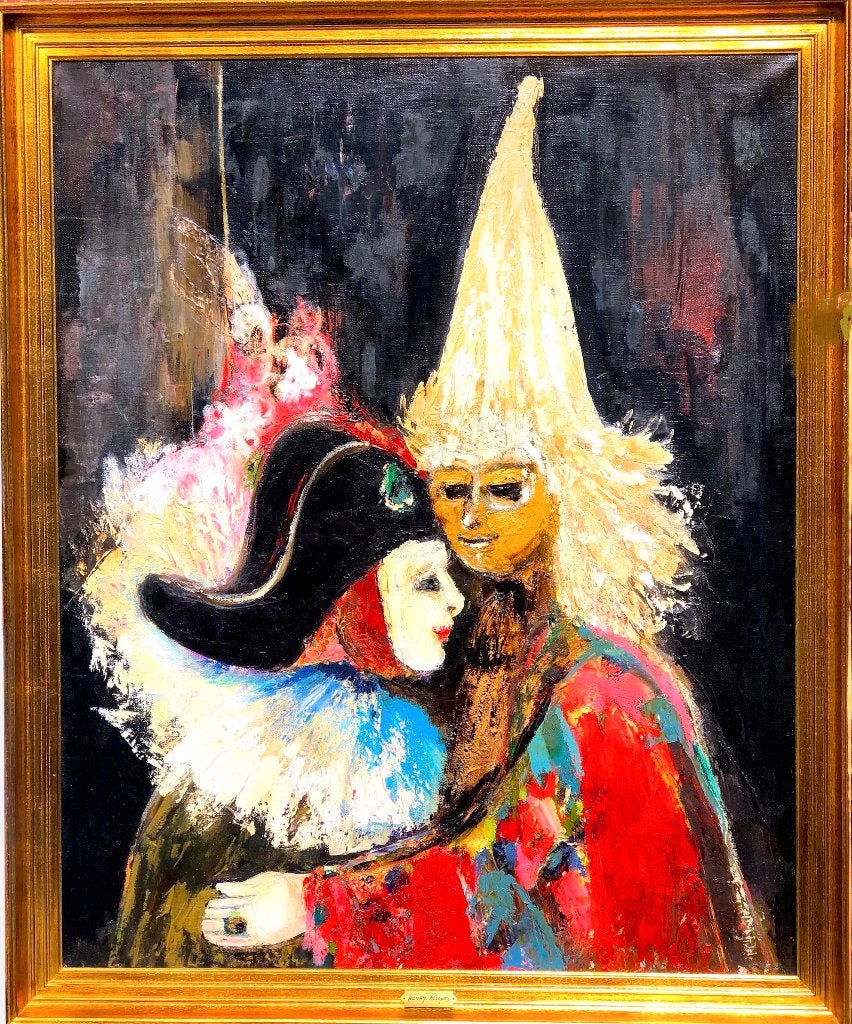 Henry Roland.   GROOT schilderij op doek uit privé bezit, Ophalen, Gesigneerd, Doek