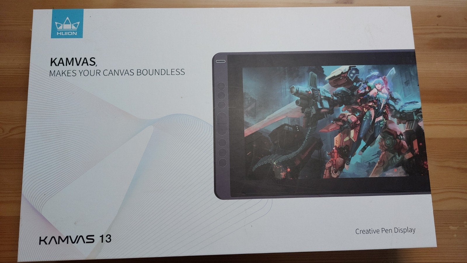 huion kamvas 13 tekentablet, Computers en Software, Verzenden, Multi-touch, Zo goed als nieuw, Draadloos
