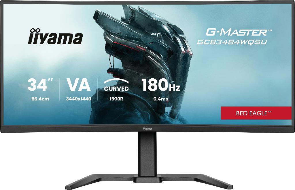 iiyama G-Master GCB3484WQSU-B1 1440p 34", Gaming, Iiyama G-Master, Moins de 1 ms, Ultrawide